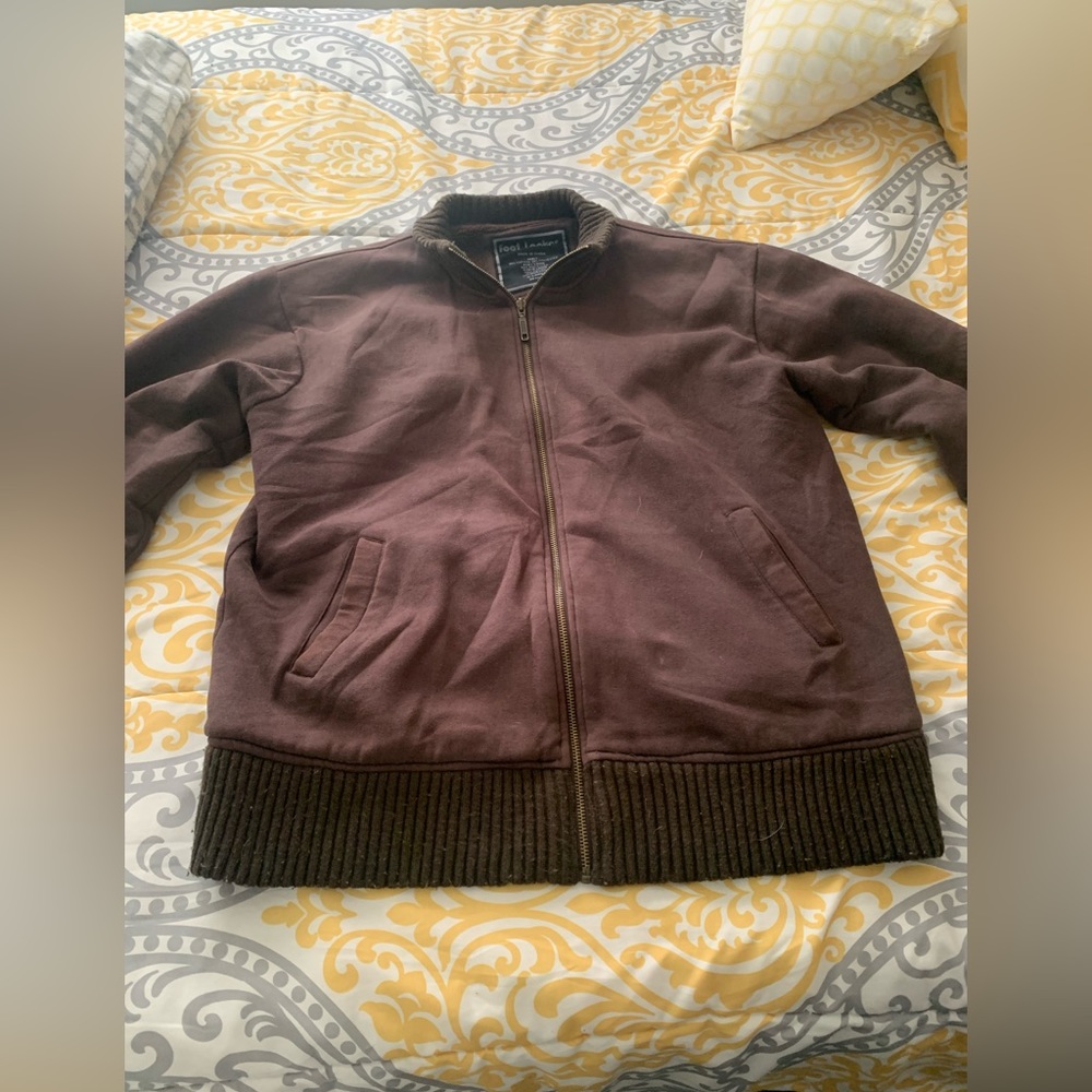 Sz XL Footlocker limited Vintage employee wool lined brown jacket